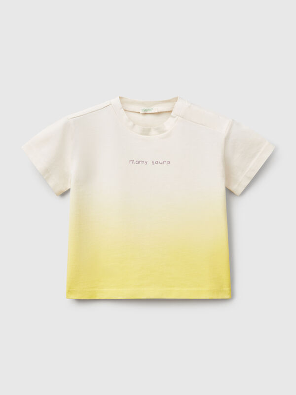 Dip-dye t-shirt with print New Born (0-18 months)