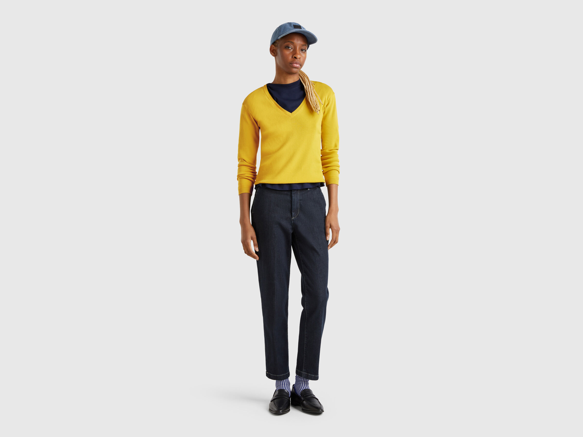 V NECK SWEATER L/S Women image number 2