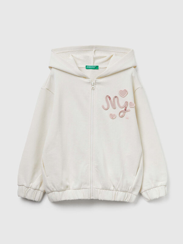 Hoodie with sequins Junior Girl