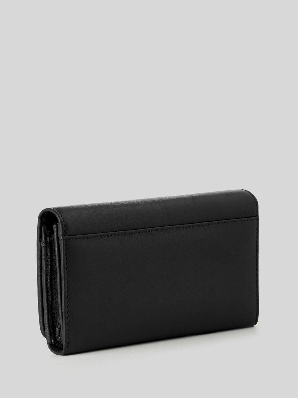 Real leather wallet with zipper image number 2