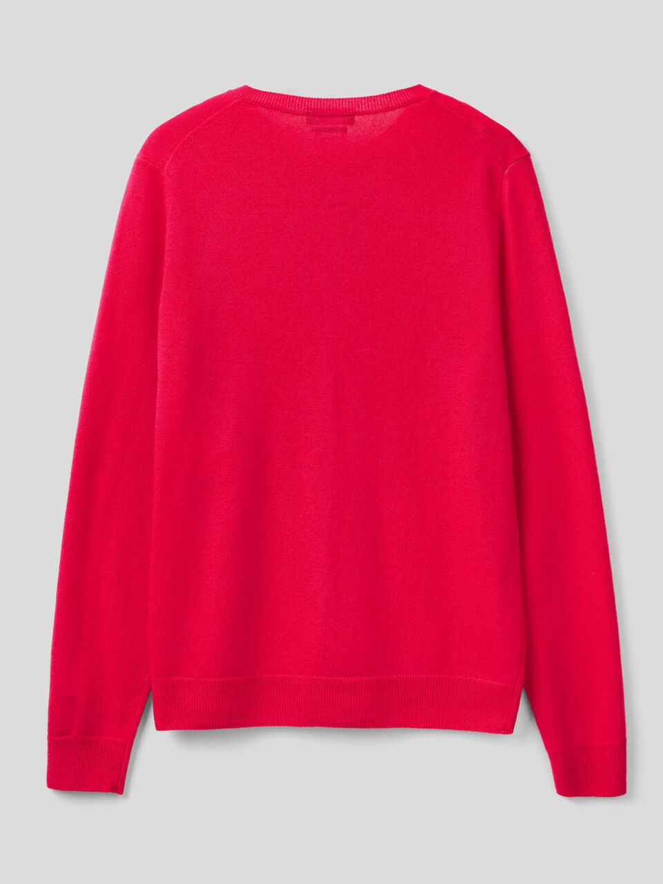 Crew neck cardigan in pure virgin wool image number 2