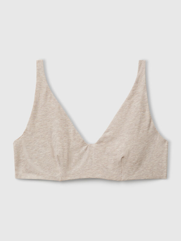 Bra with underwire in stretch cotton Women