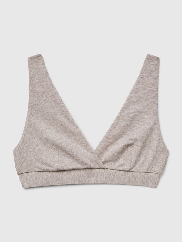 Triangle bra in stretch cotton Women
