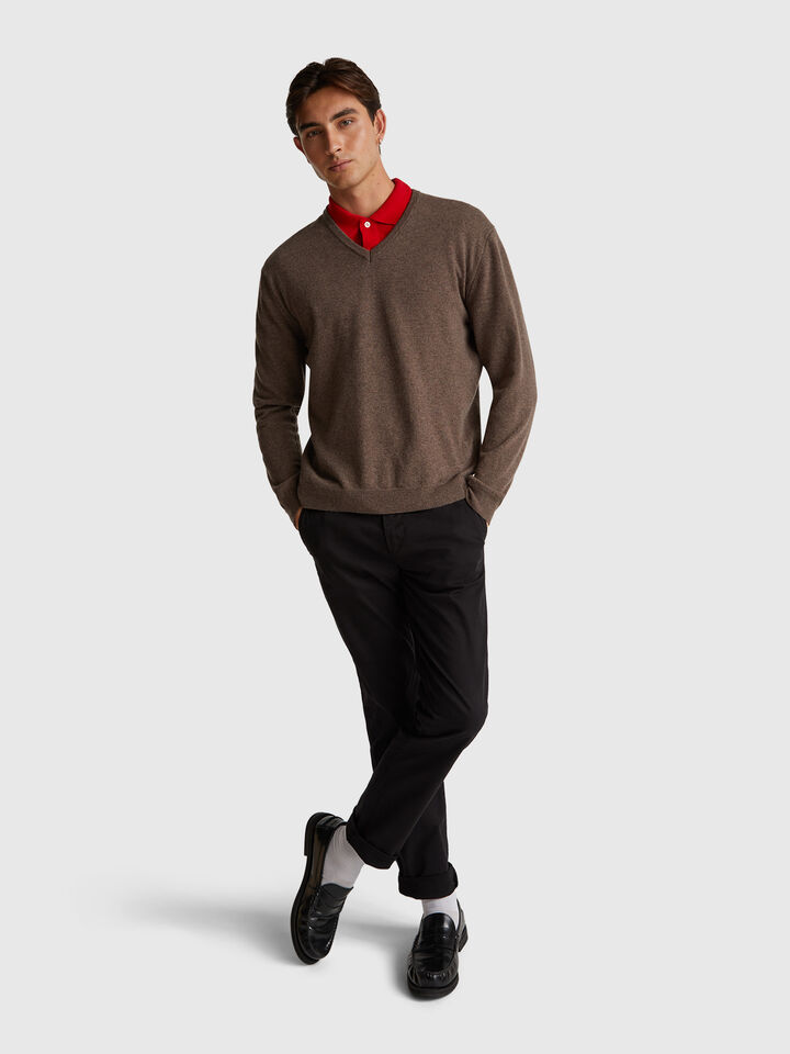 V NECK SWEATER L/S Men