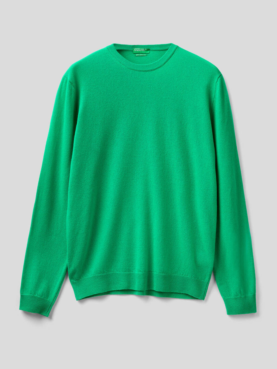 Crew neck sweater in pure virgin wool image number 1