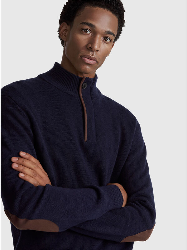 Turtleneck in wool blend Men
