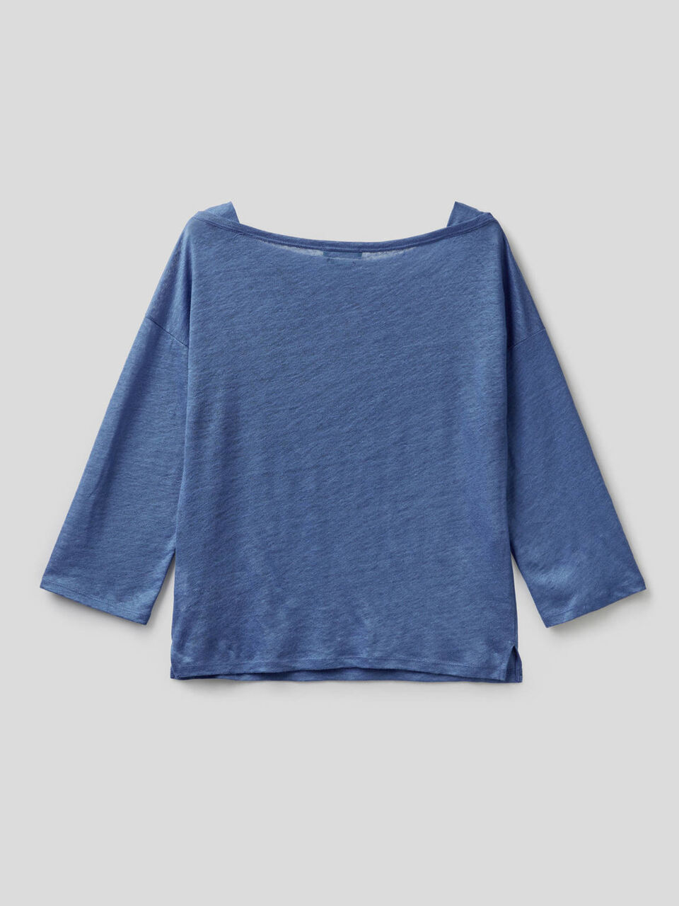 3/4 sleeve t-shirt in 100% linen image number 2