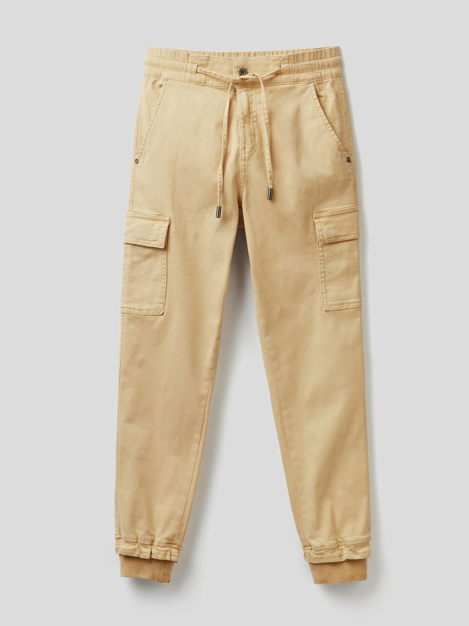 Slim fit cargos in stretch cotton image number 1