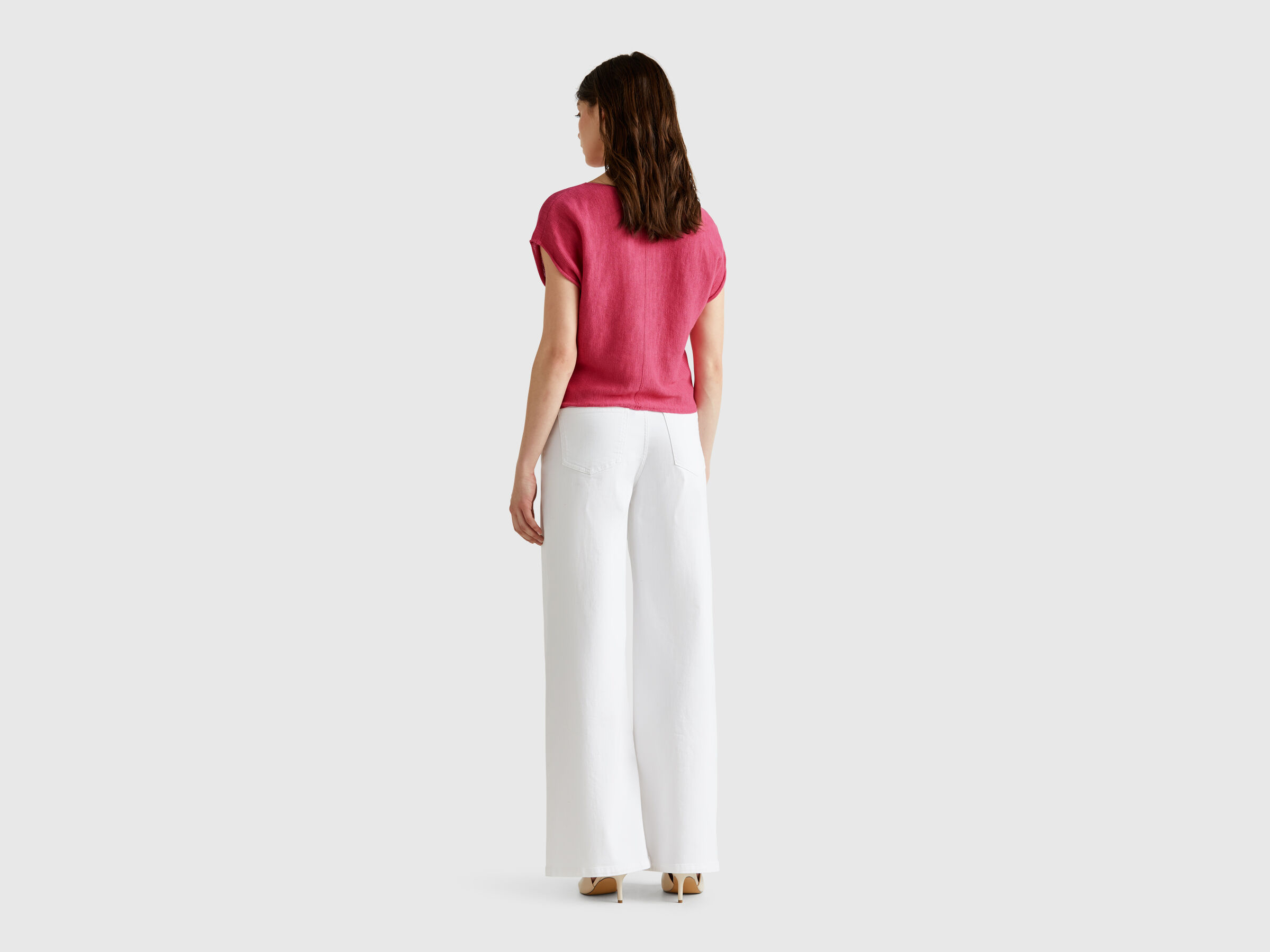 S/L V NECK SWEATER Women image number 1