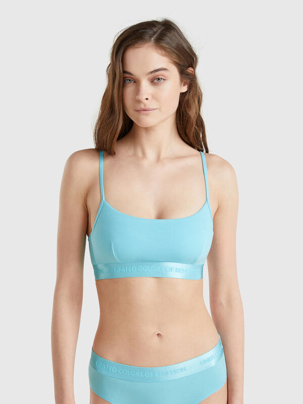 Bra in stretch cotton Women