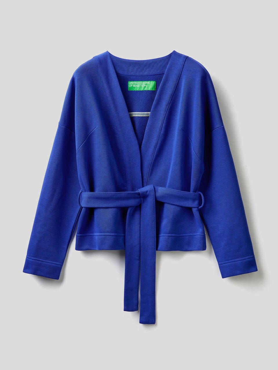 Kimono style sweat cardigan image number 1