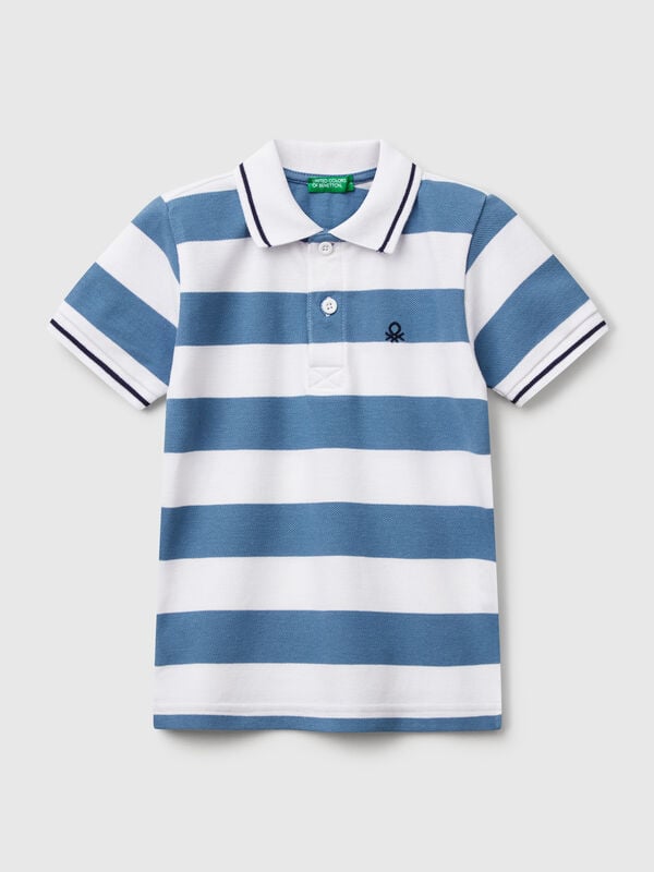 Striped short sleeve polo shirt Junior Boy