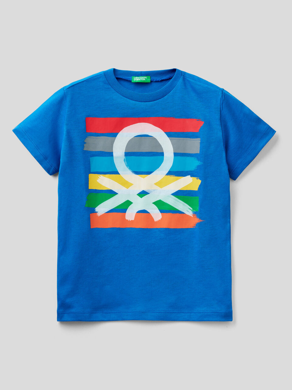 100% cotton t-shirt with logo image number 1