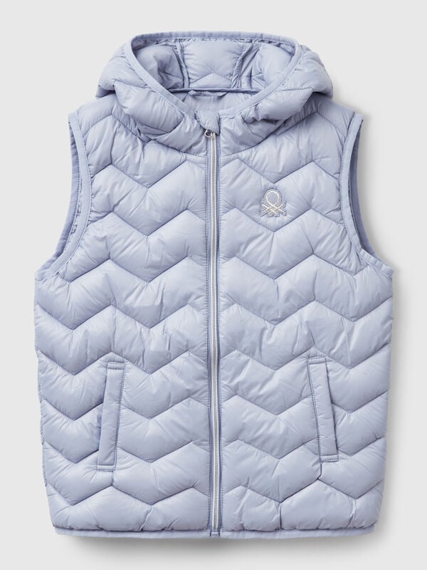 Padded vest with hood Junior Girl