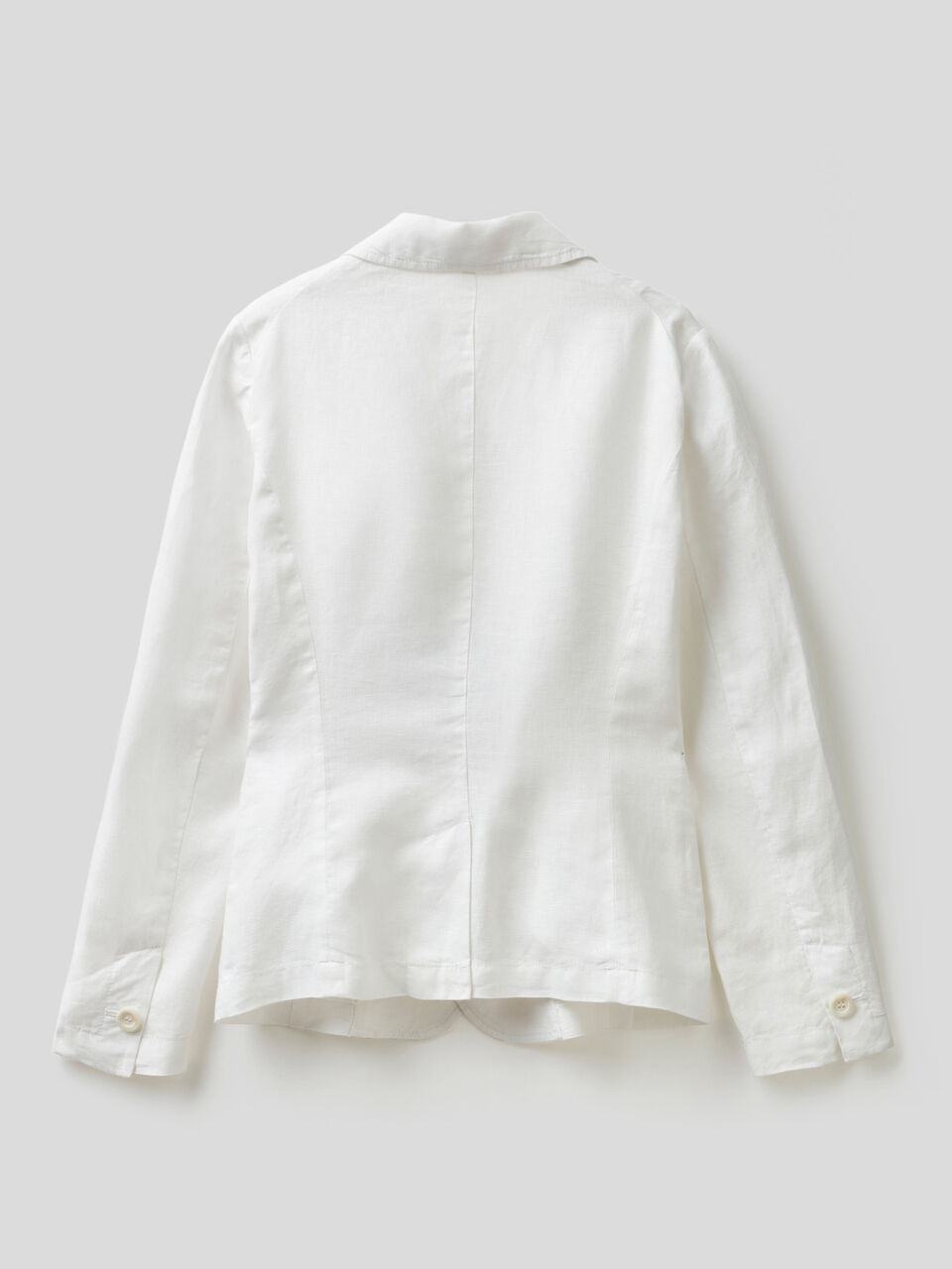 Waisted blazer in 100% linen image number 2