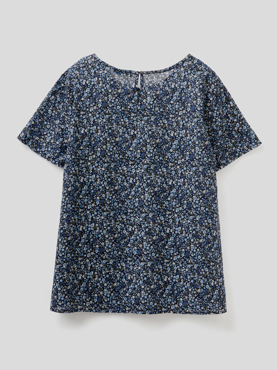 Patterned blouse in pure cotton image number 2