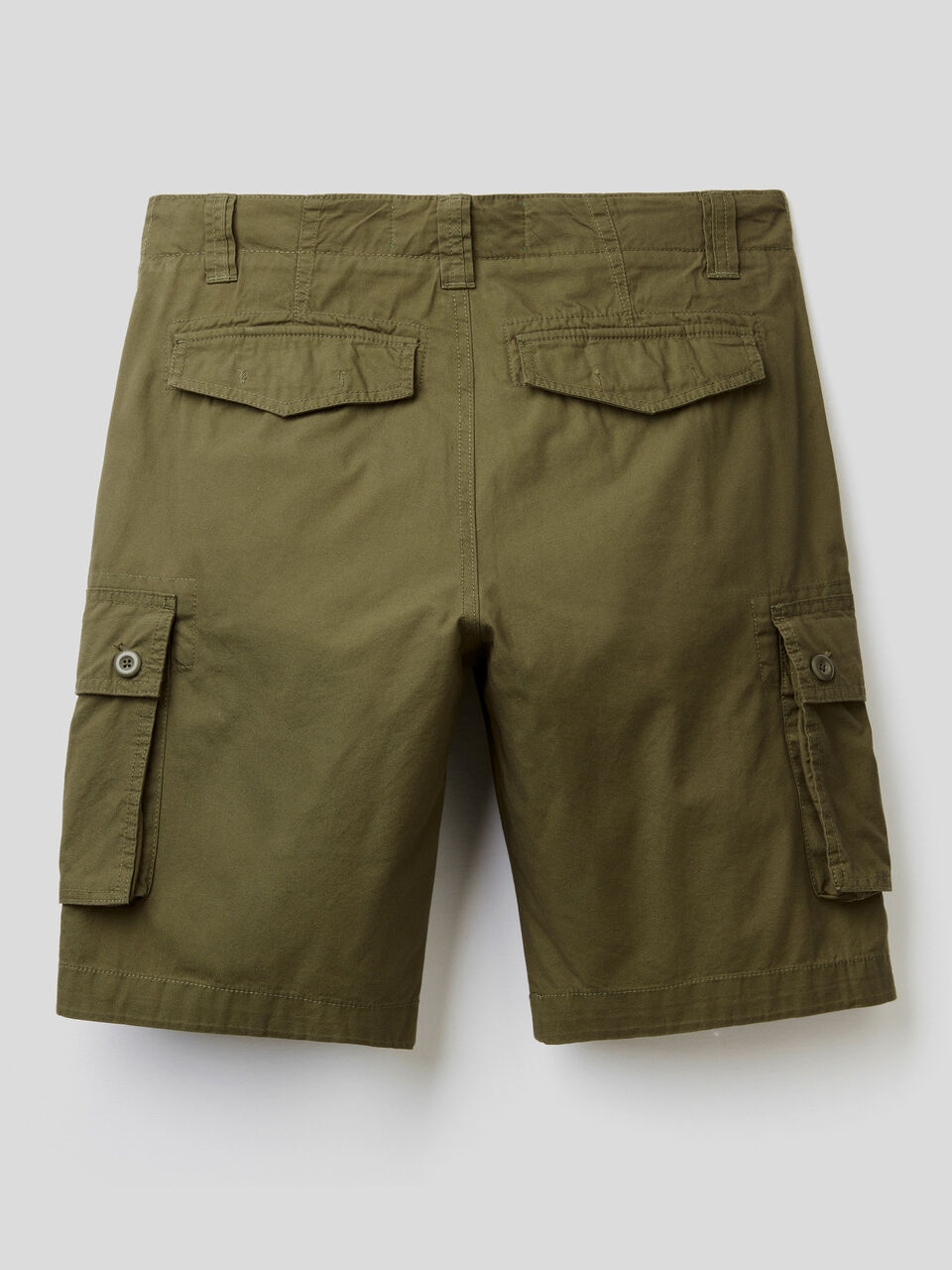 Cargo bermudas in pure cotton image number 2