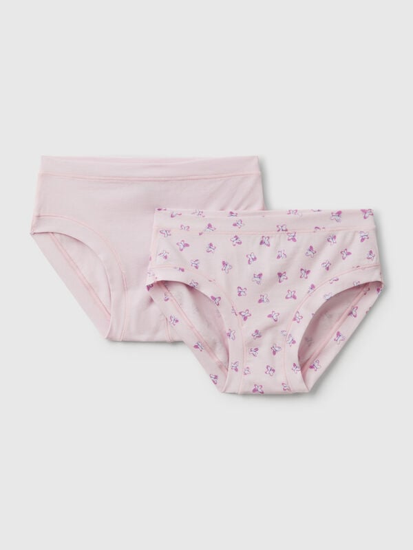 Two pairs of underwear in stretch  cotton Junior Girl
