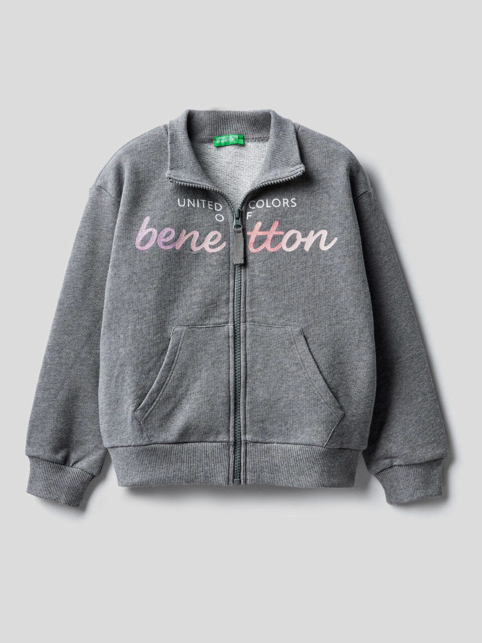 100% cotton zip-up sweatshirt image number 1