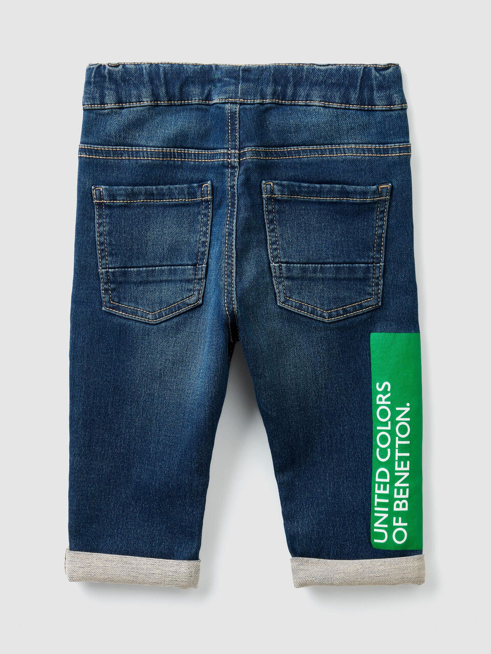 Stretch jeans with drawstring image number 2