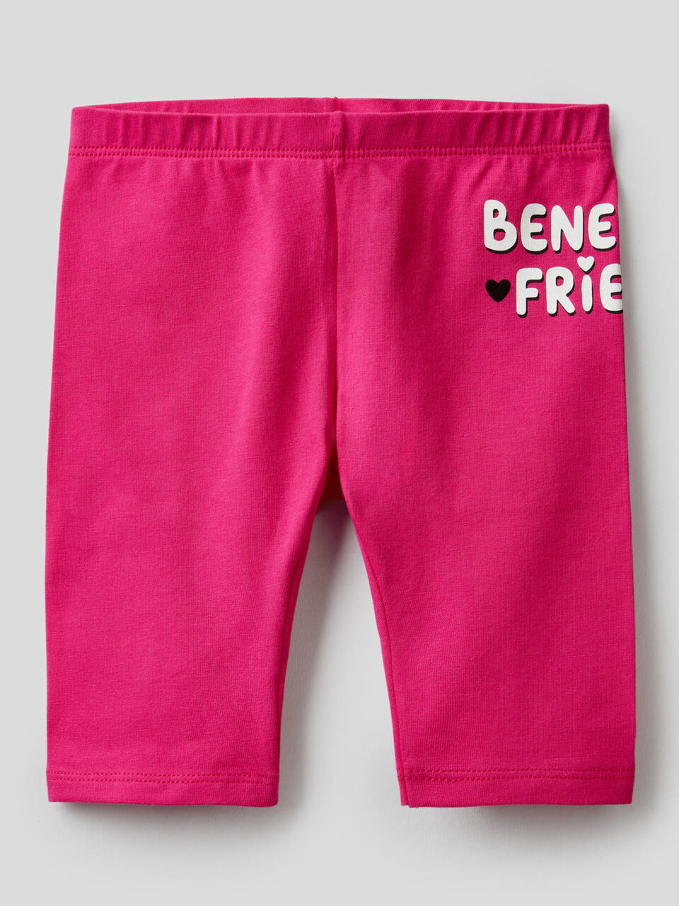 Leggings in stretch cotton with print image number 1