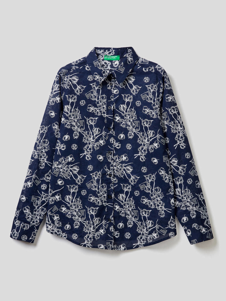 Shirt with allover pattern image number 1