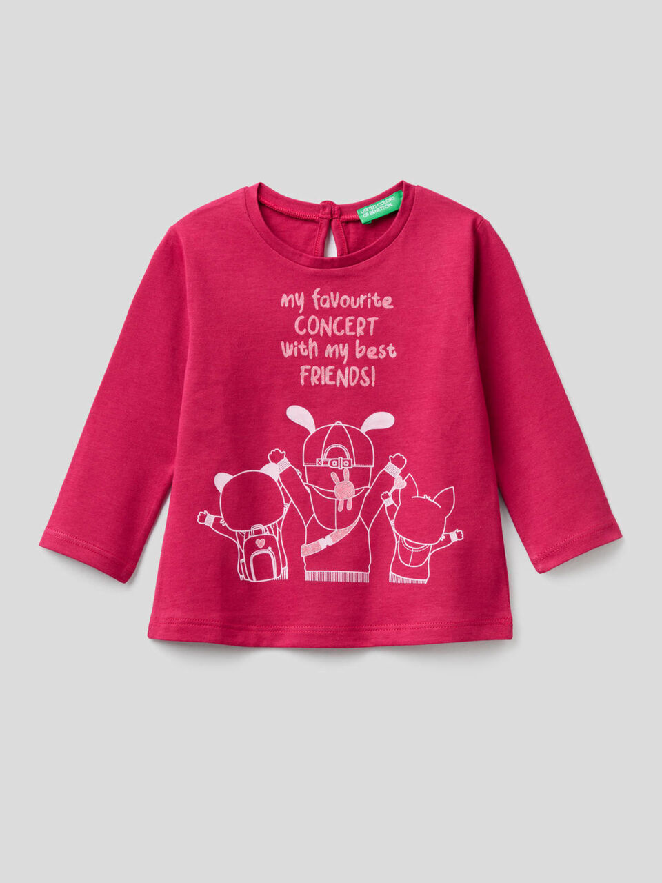 Long sleeve t-shirt in pure organic cotton image number 1