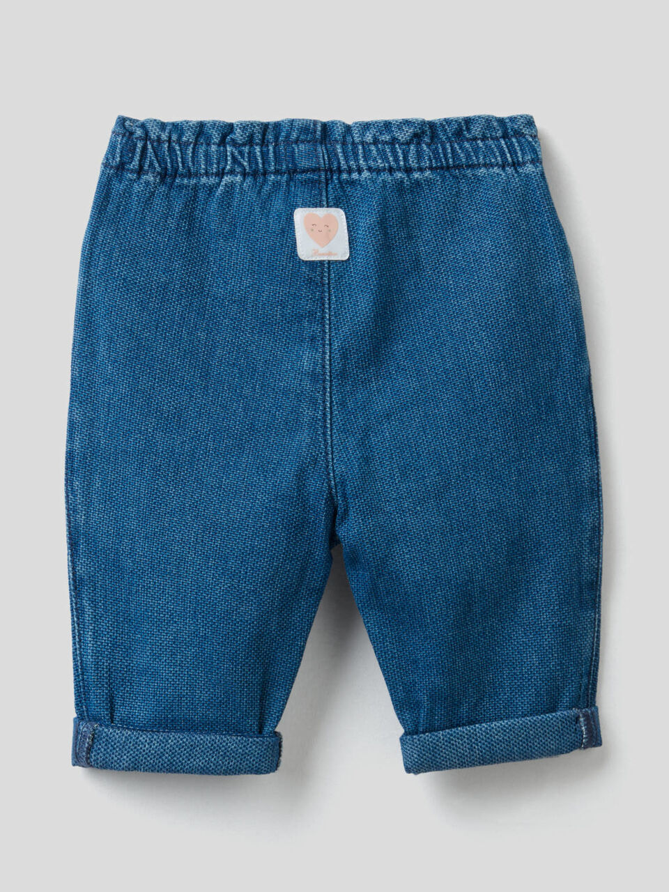 Denim cotton trousers image number 2