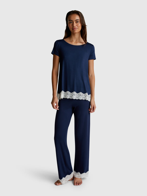 Flowy trousers with lace Women