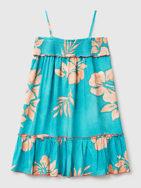 Flowy dress with flower print Junior Girl