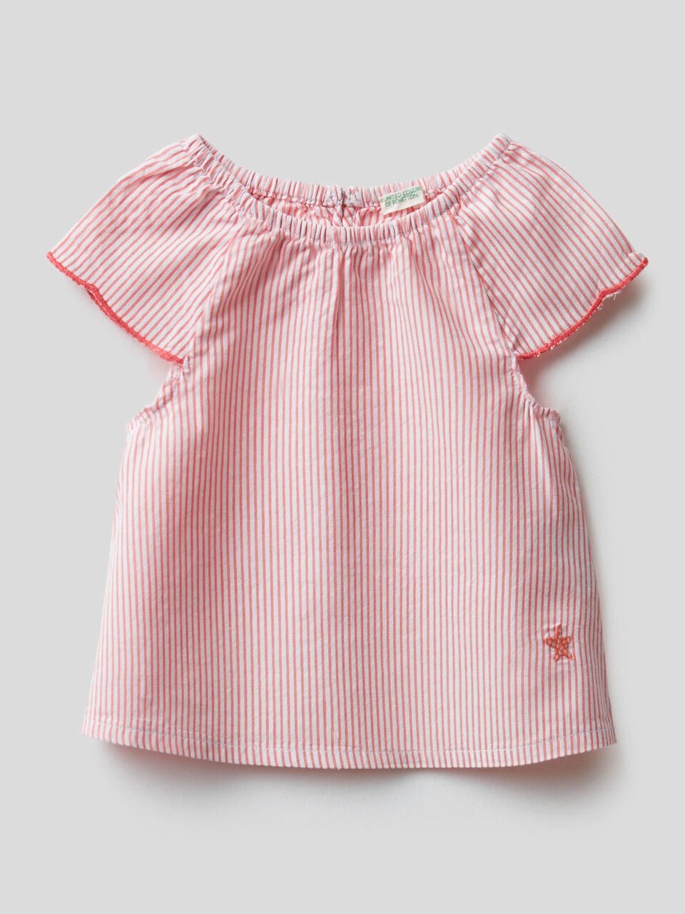100% cotton flared t-shirt image number 1