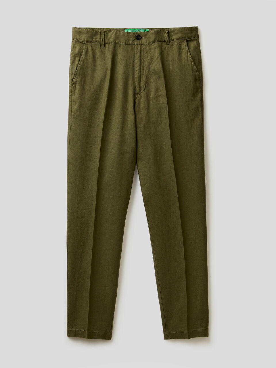 Chinos in pure linen image number 1