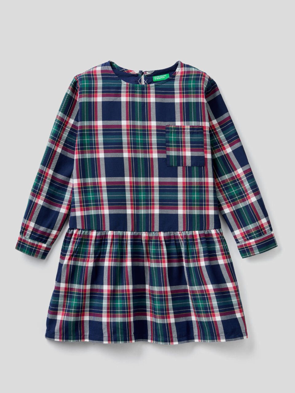 Check dress in cotton blend image number 1