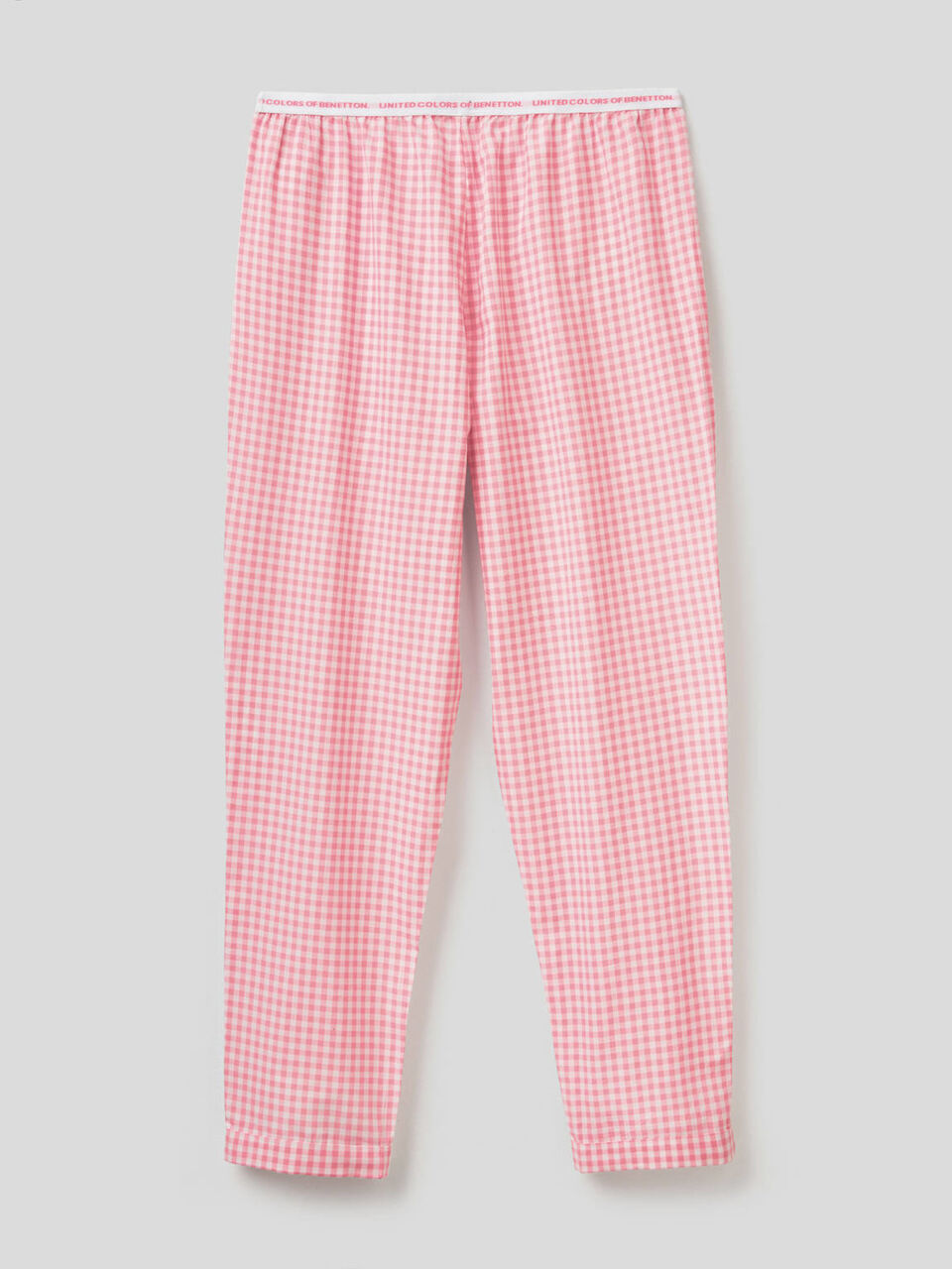 Long Vichy pattern trousers image number 2