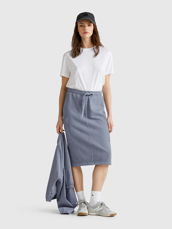 Sweat cargo skirt Women