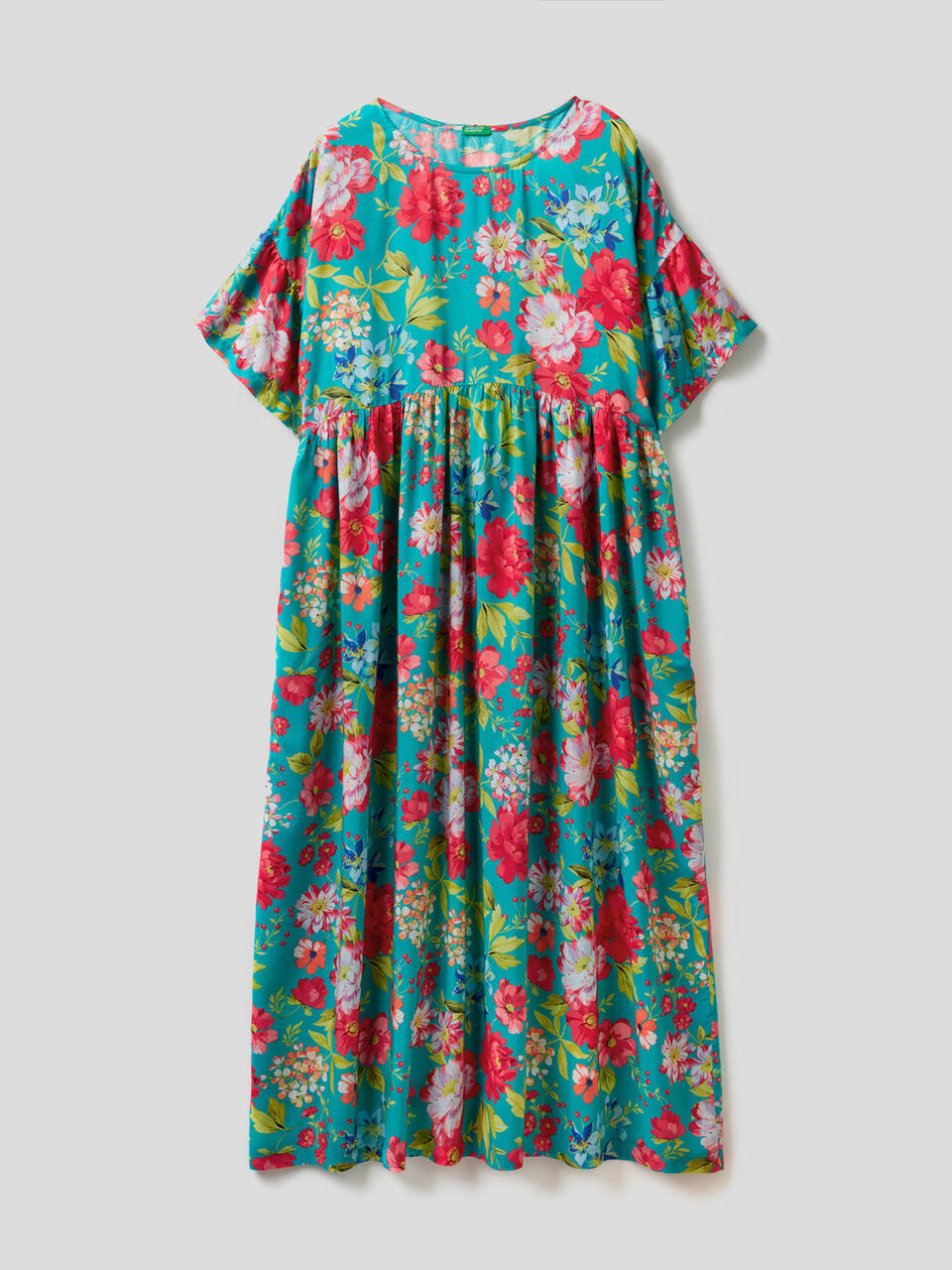 Patterned beach cover-up dress image number 1