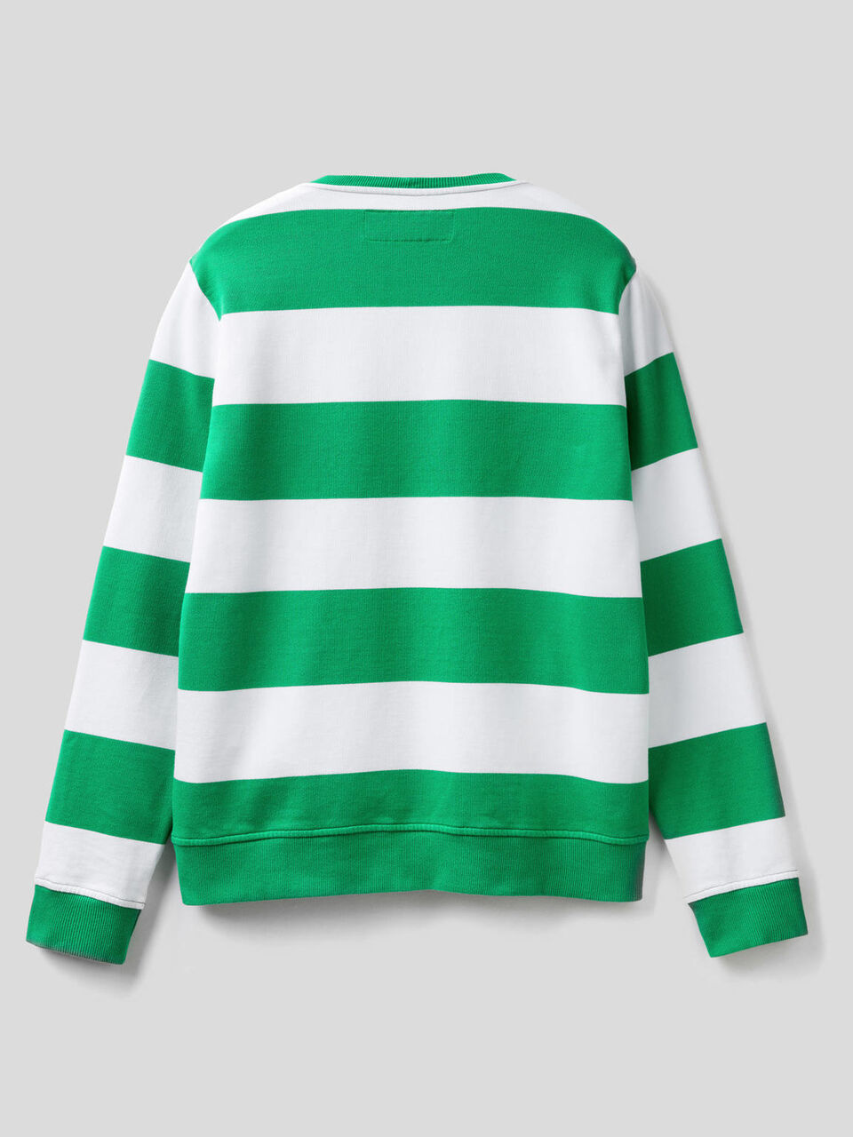 Striped sweatshirt in 100% organic cotton image number 2