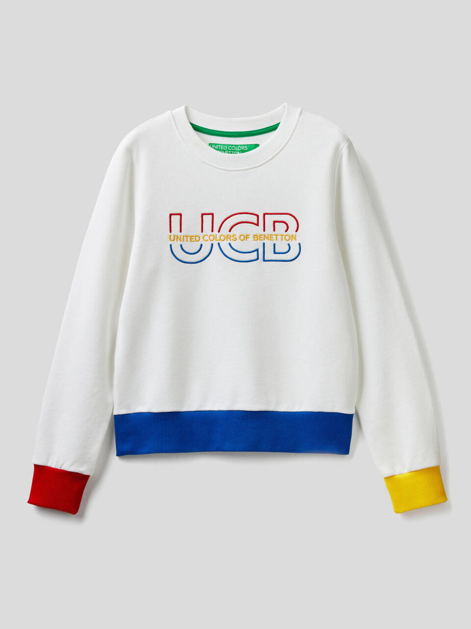 Sweatshirt with embroidery and clashing details image number 1