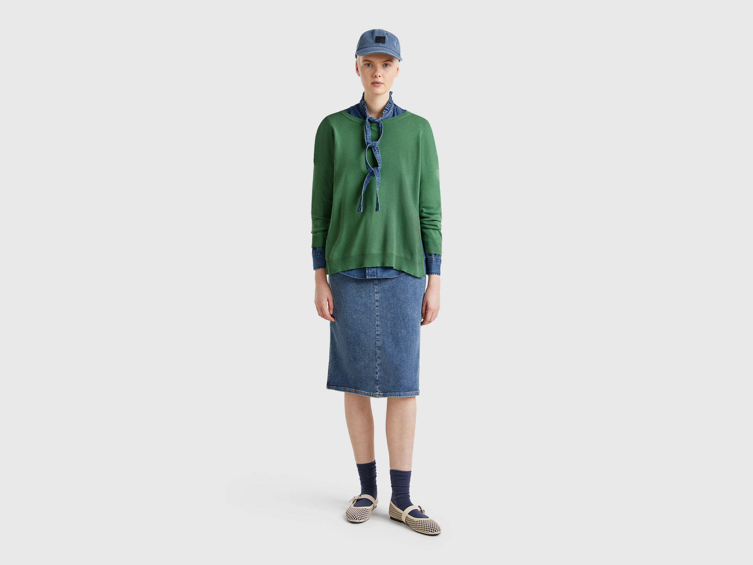 BOAT-NECK SWEAT.L/S Women image number 2