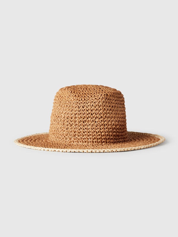 Fisherman's style hat in straw look Women