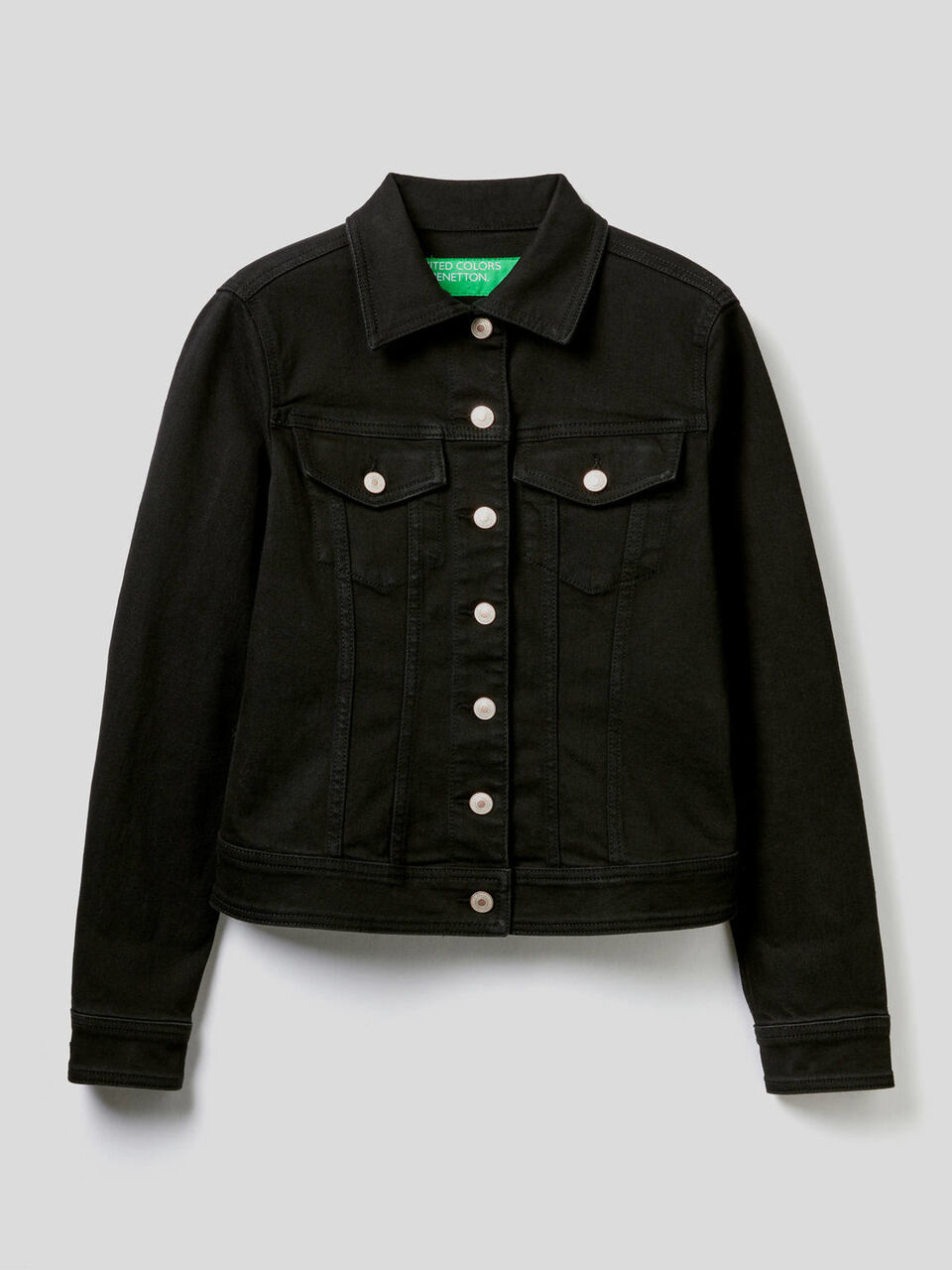 Waisted denim jacket image number 1