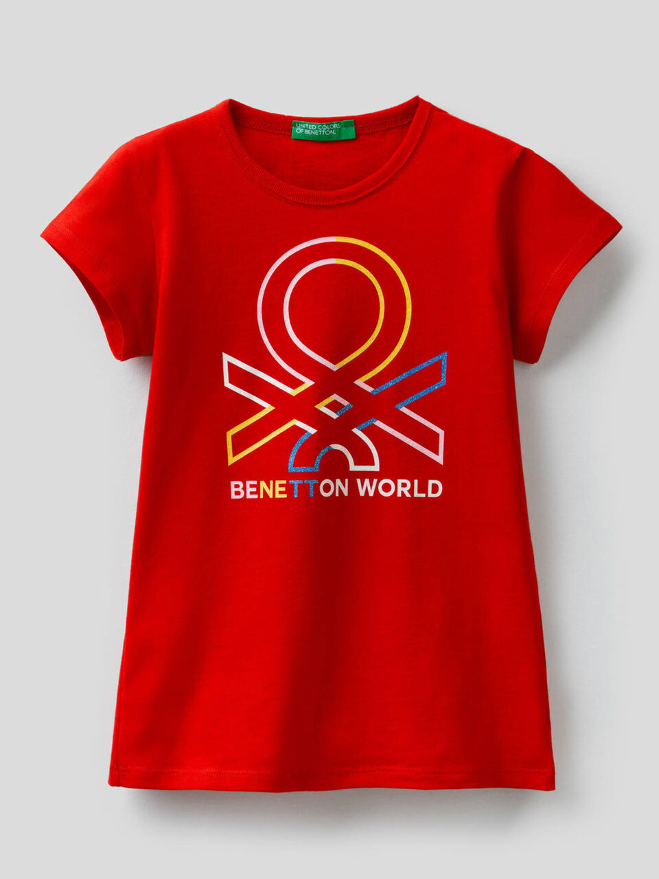 Pure cotton t-shirt with print image number 1