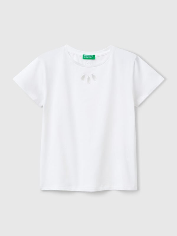 Cut out motif t-shirt Junior Girl