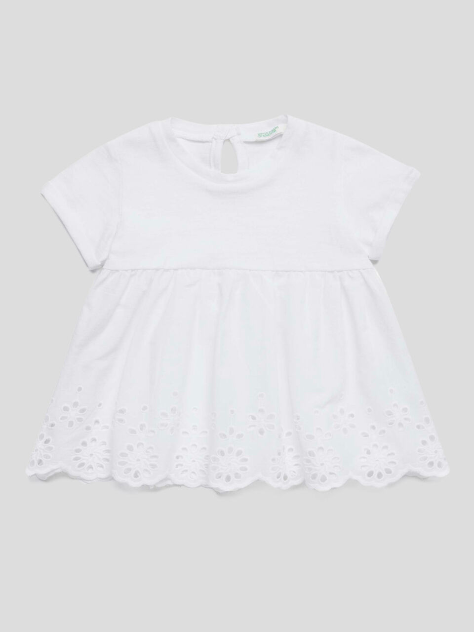 T-shirt with embroidered frill image number 1