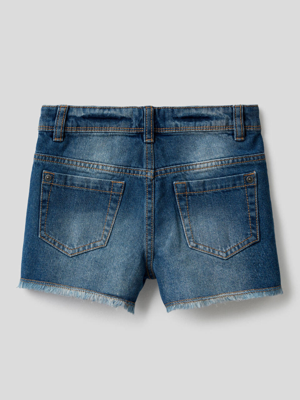 Denim shorts in 100% cotton image number 2