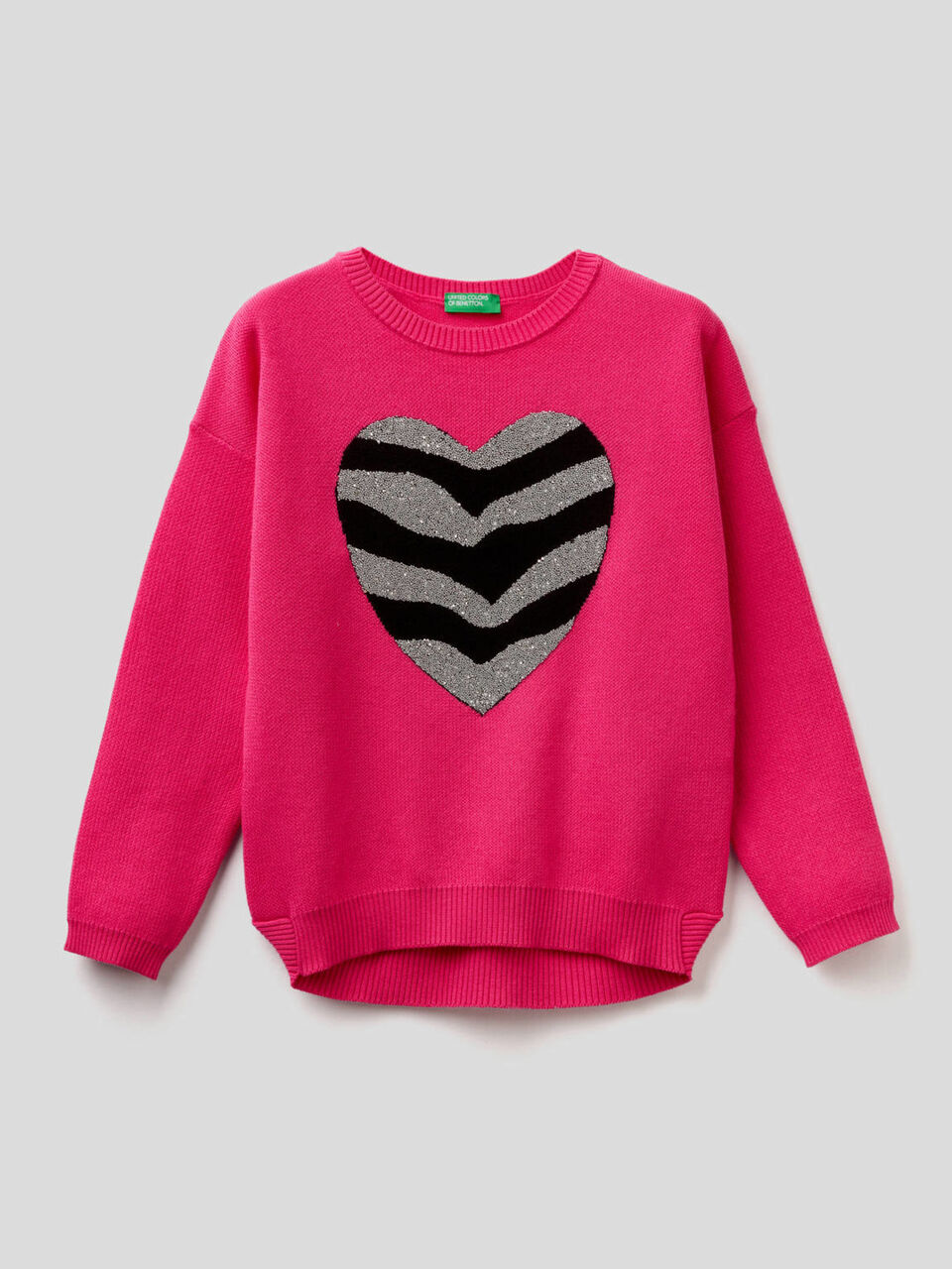 Sweater with micro bead decoration image number 1