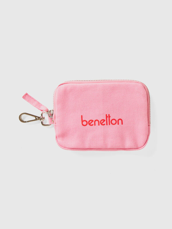 Pink keychain and coin purse