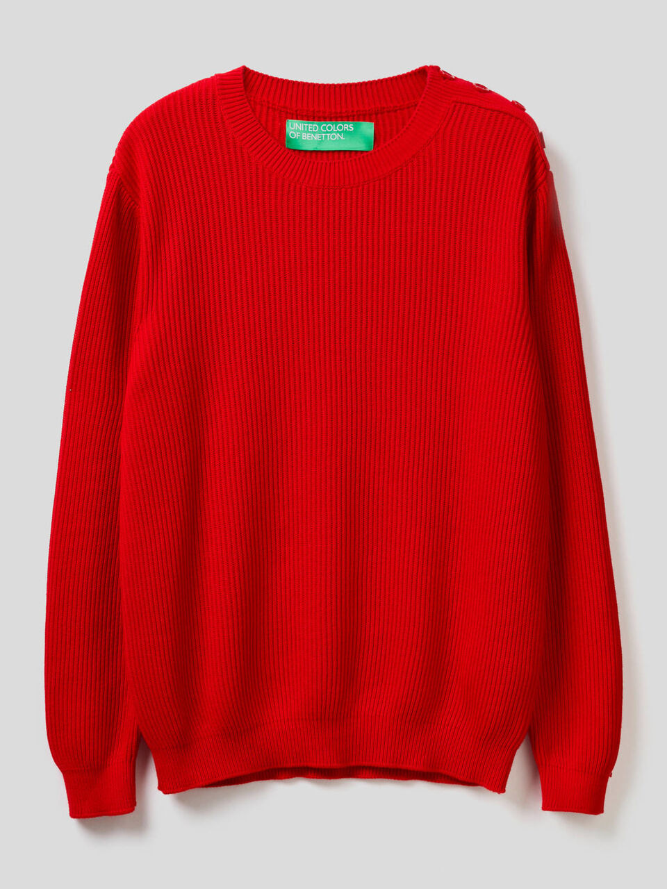 Sweater with buttons on the shoulders image number 1