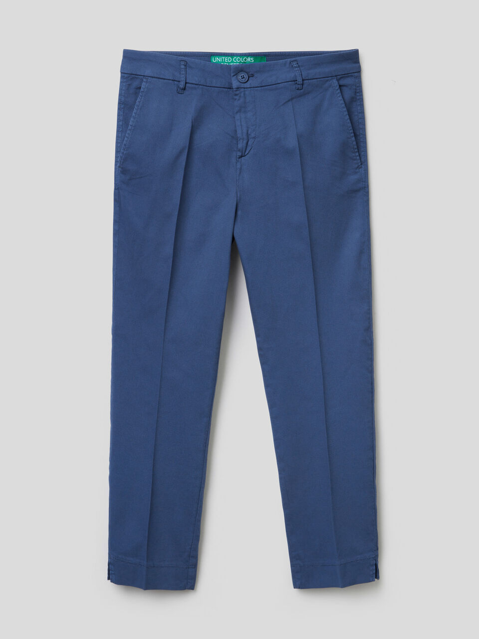 Cropped chinos in stretch cotton image number 1