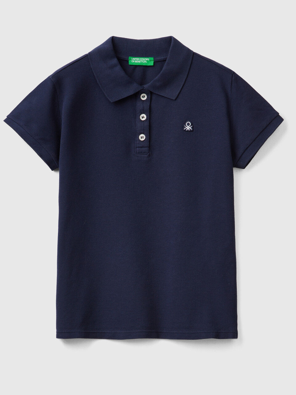 Short sleeve polo in organic cotton